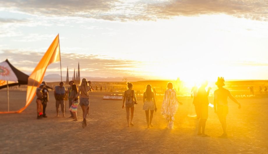burning man music festival heat