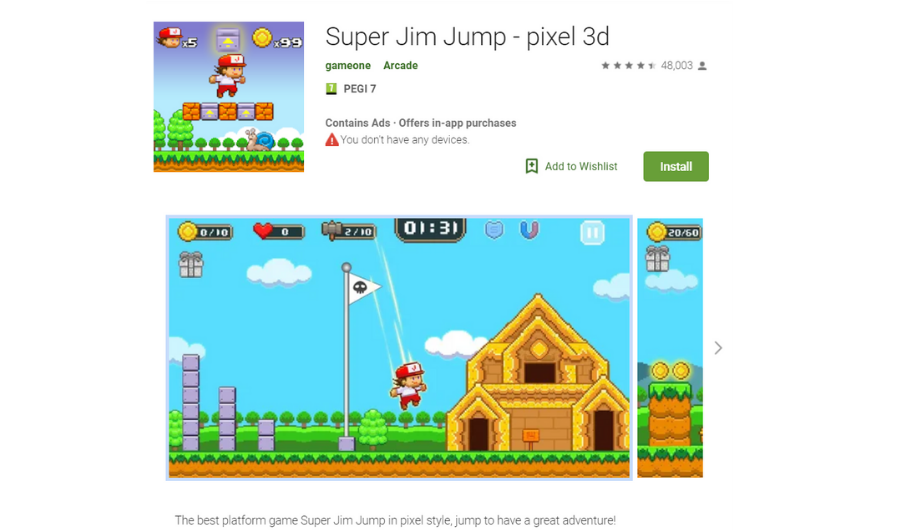 Jumb Jim Android Apps