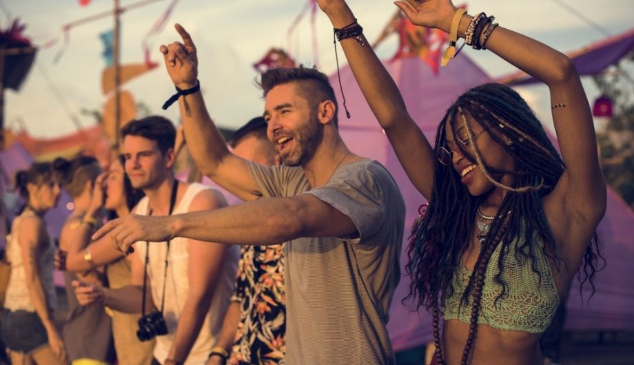 music festival dancing