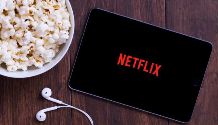 Netflix Chill Pickup line Popcorn Ipad